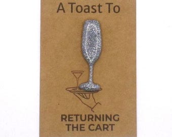 Funny Champagne Charm Card | “A Toast To…” Pet Peeves Edition | Twisted Trinkets | Funny Adulting Humor
