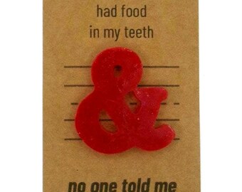 Ampersand Charm Card – Funny Gift | Bad Decision Humor | Choose Your Chaos | Mini Trinket Gift | 3 for 15 Bundle | Twisted Trinkets