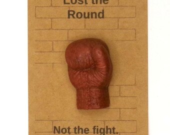 Boxing Glove Pocket Charm Set – Funny Boxing Gift – Red Glove Trinket – Edgy Desk Charm – Twisted Trinkets – 3 for 15 Bundle
