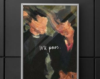 Póster de Fleabag / Decoración de pared de la serie de televisión / Lámina de Phoebe Waller-Bridge / Póster minimalista de la serie / Decoración de comedia dramática británica / Regalo para fans de Fleabag