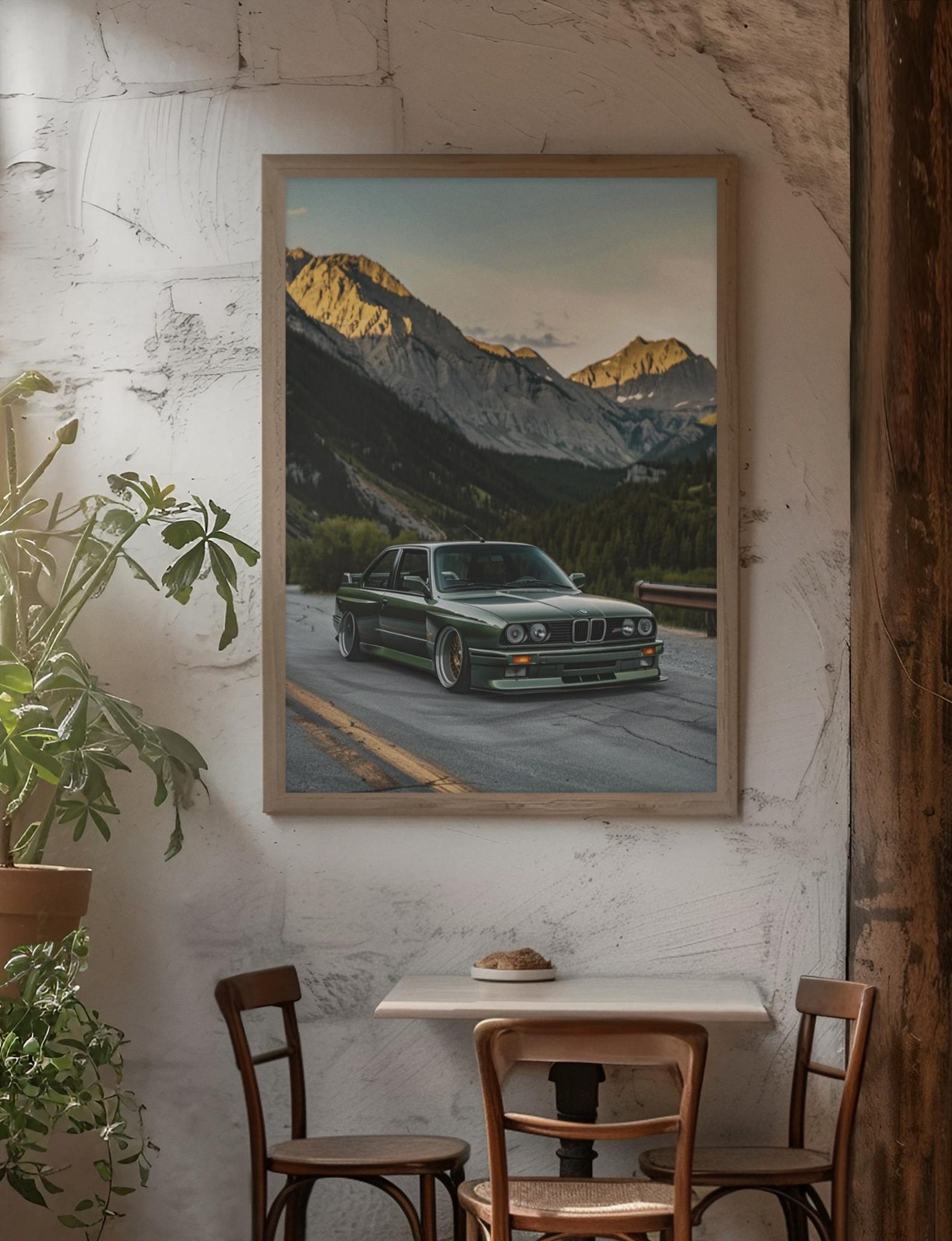 BMW E36 Poster | Classic BMW Car Wall Art Print | Retro Motorsport ...