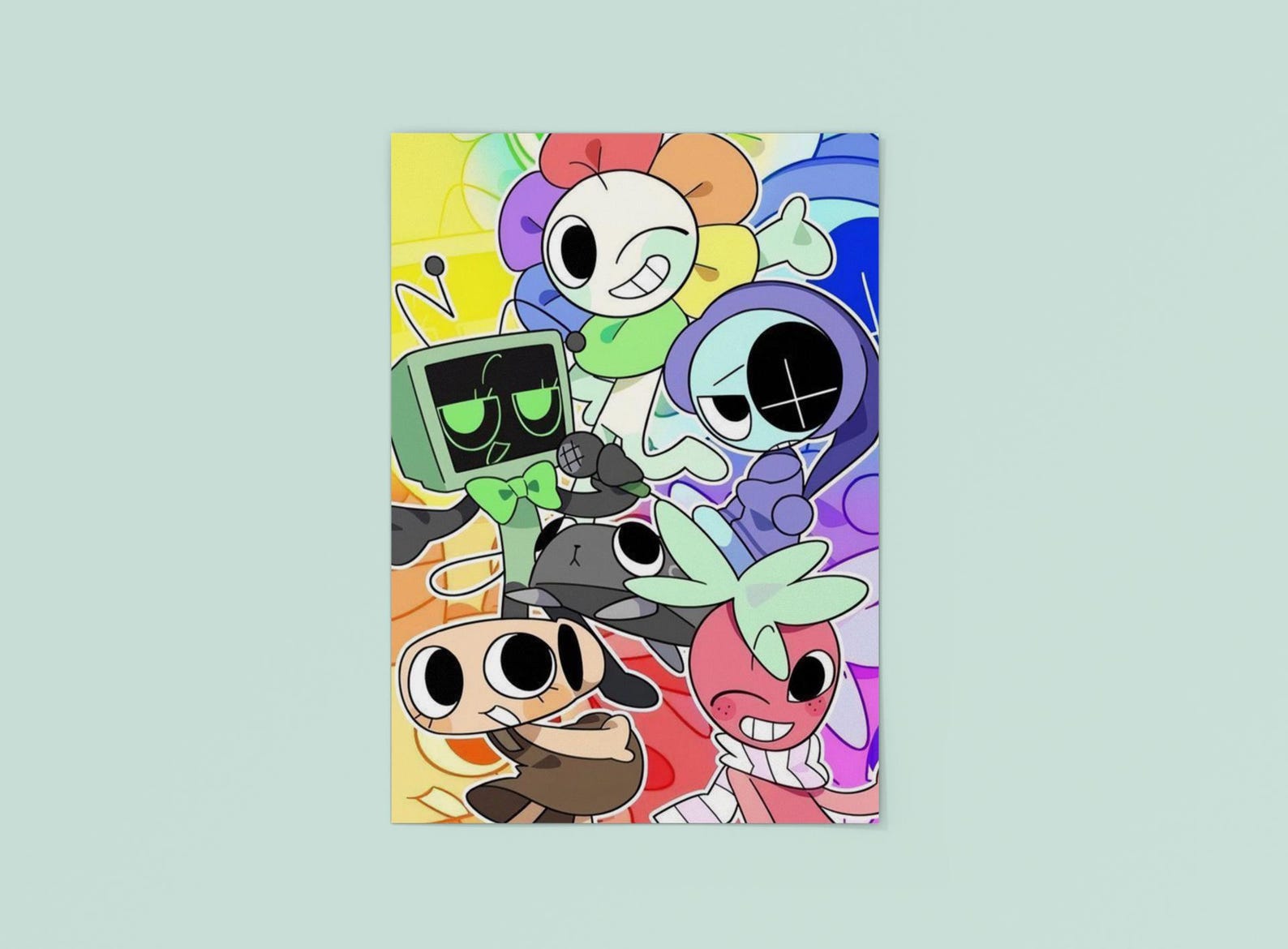 Dandys World Poster | Indie Game Wall Art | Cartoon Horror Print ...
