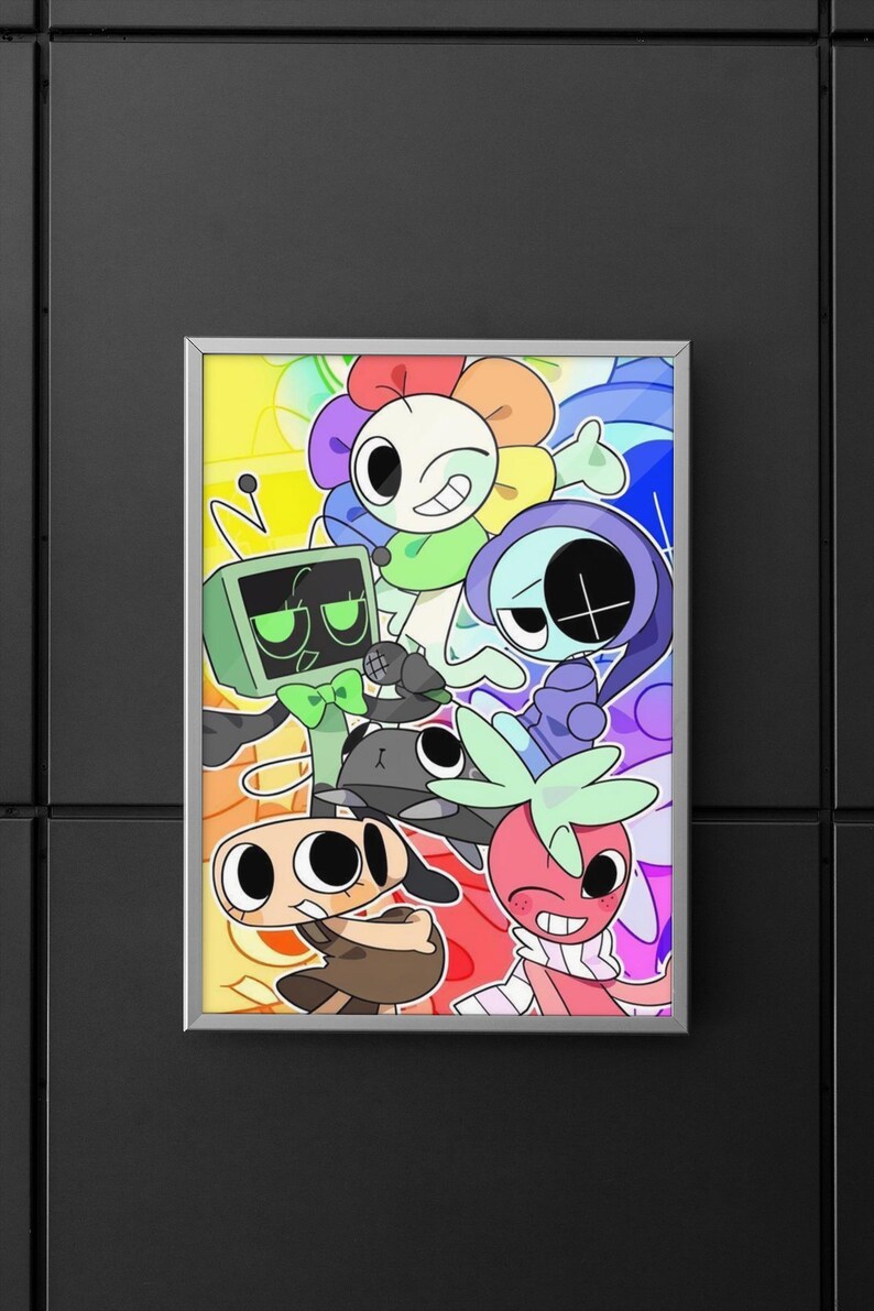 Dandys World Poster | Indie Game Wall Art | Cartoon Horror Print ...