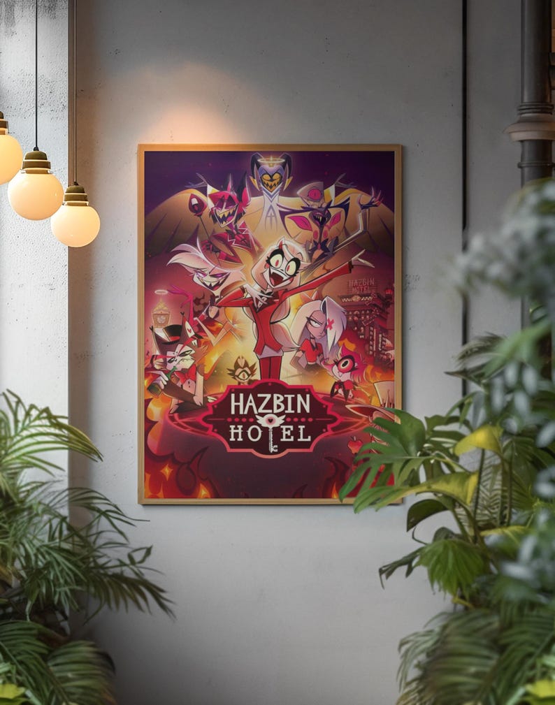 Hazbin Hotel Poster | Dark Cartoon Wall Art | Hellaverse Animation ...