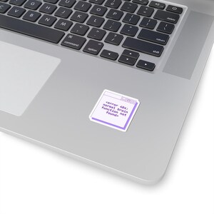 error 404 normal brain function not found epilepsy Sticker | Computer Window Design, Purple Kiss-Cut afbeelding 5