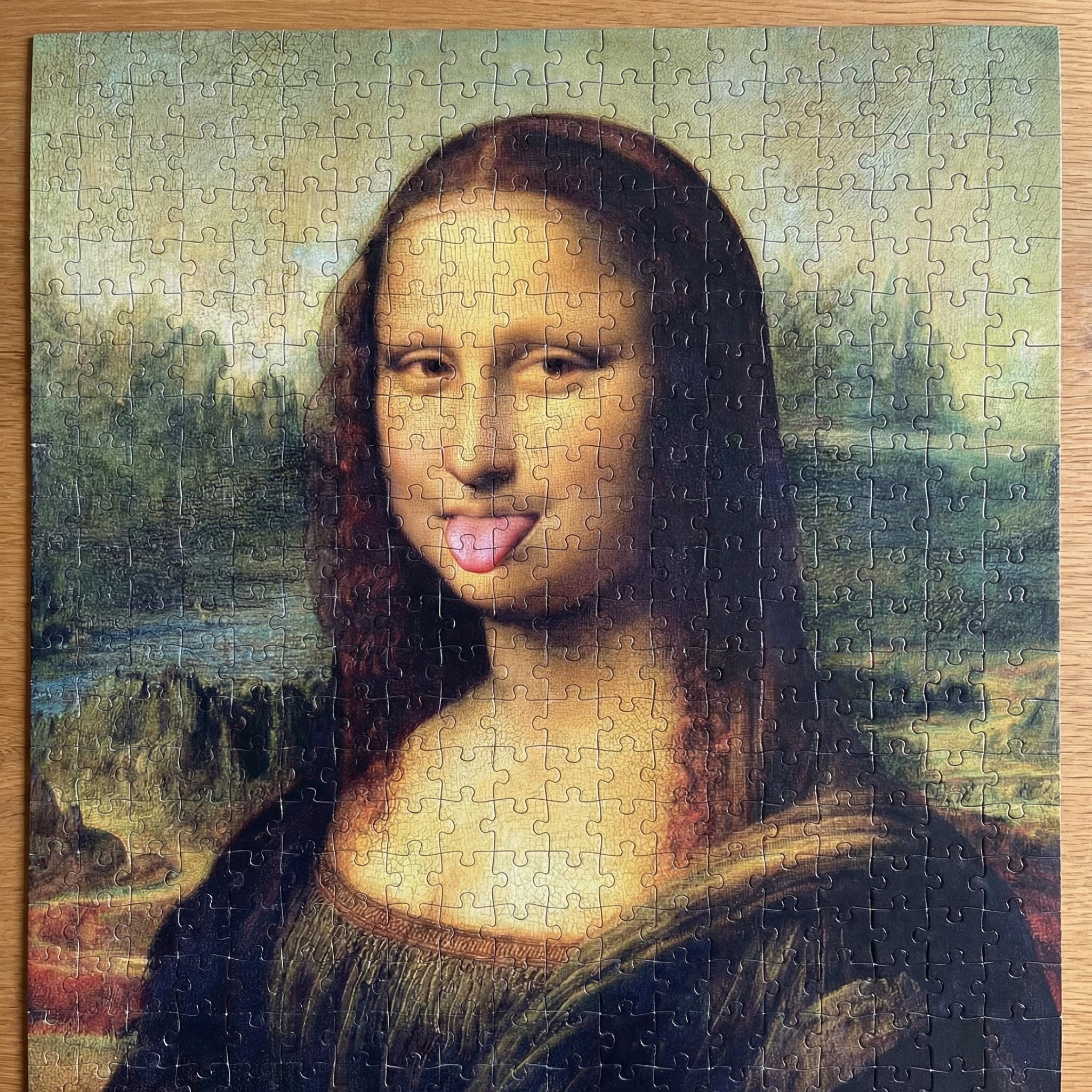 世界最小サイズ ジグソーパズル ルーペで探せ! モナリザ⭐︎モザイクアート Mona lisa puzzle - Etsy 日本