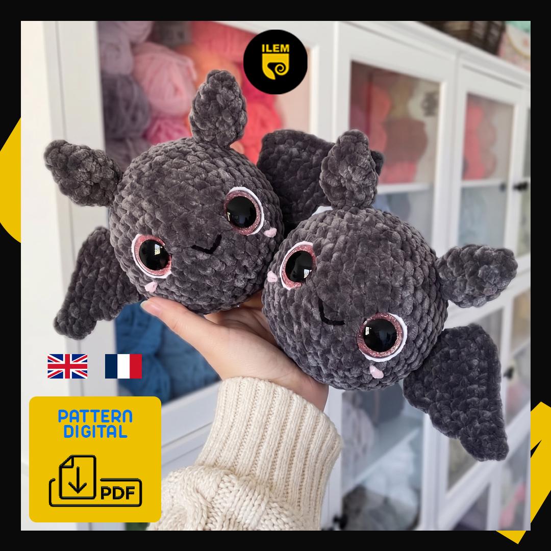 30 Bat Crochet Patterns for Halloween Decor, Gifts, and Spooky-Cute Amigurumi 28 Beatrice the Bat Crochet Pattern