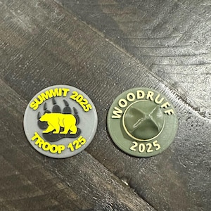 Custom Neckerchief Slide / Summer Camp / High Adventure Personalized Woggle