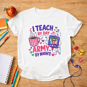 K Pop Teacher Shirt Gift for Kpop Fan Teacher Tee Back To School Funny Korean Music Teacher Appreciation Present Squad Classroom Style Ideas