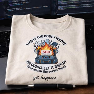 This Little Code Of Mine Sticker, Funny Programmer Emotional Baggage, 500 Server Error Dumpster Fire, Software Engineer Laptop Travel Decal