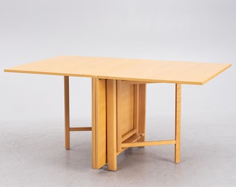Bruno Mathsson Maria Flap Table Drop Leaf voor Mathsson International, Värnamo, Zweden