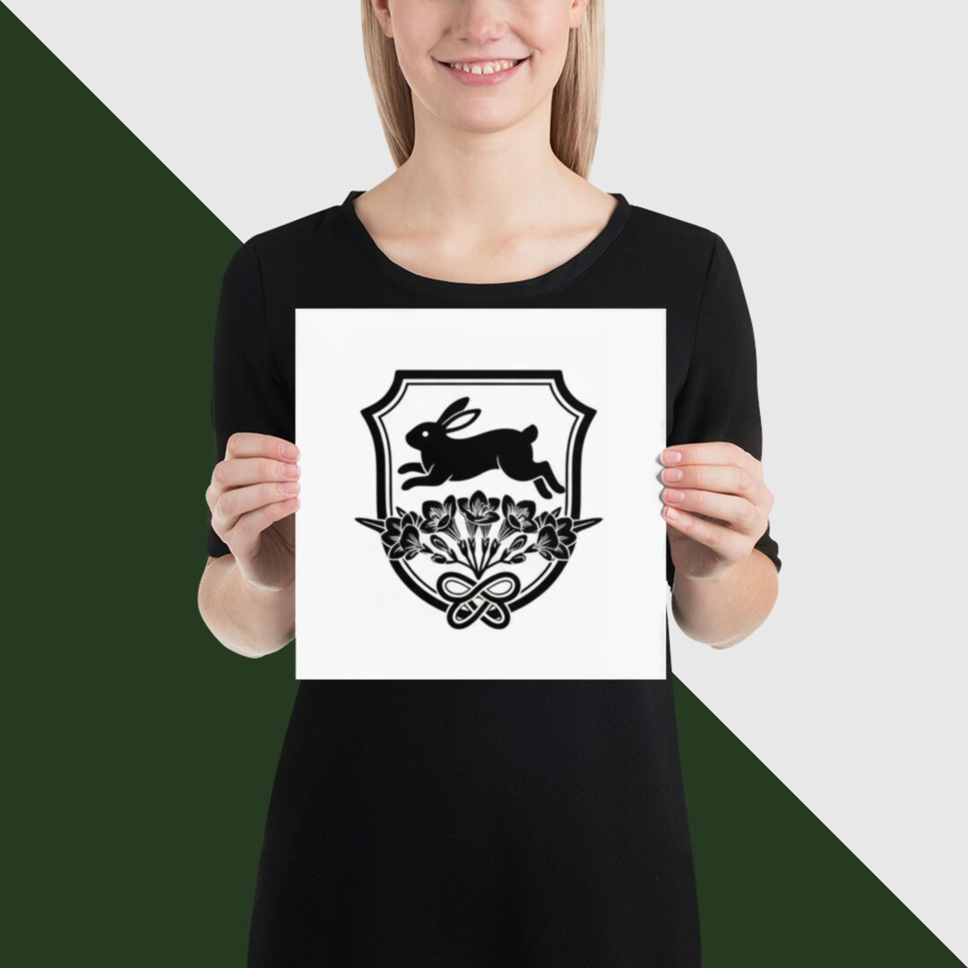 Family Crest Poster for Those Born in February, Year of the Rabbit ...