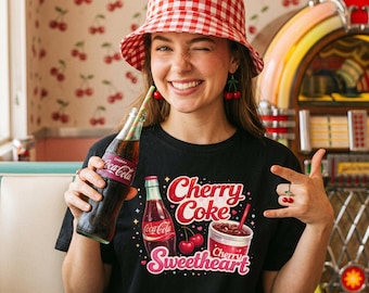 Cherry Coke Sweetheart T-shirt | Retro Soda Graphic Tee