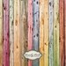 2ft x 2ft Vinyl Photography Backdrop / Watercolor Rainbow Wood