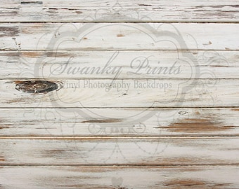 4ft x 3ft VINYL Photography Backdrop / Worn Wood HORIZONTAL