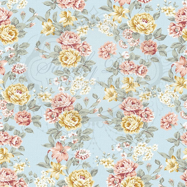 NEW 5ft X 5ft Vinyl Photography Backdrop / Shabby Chic Floral - Etsy