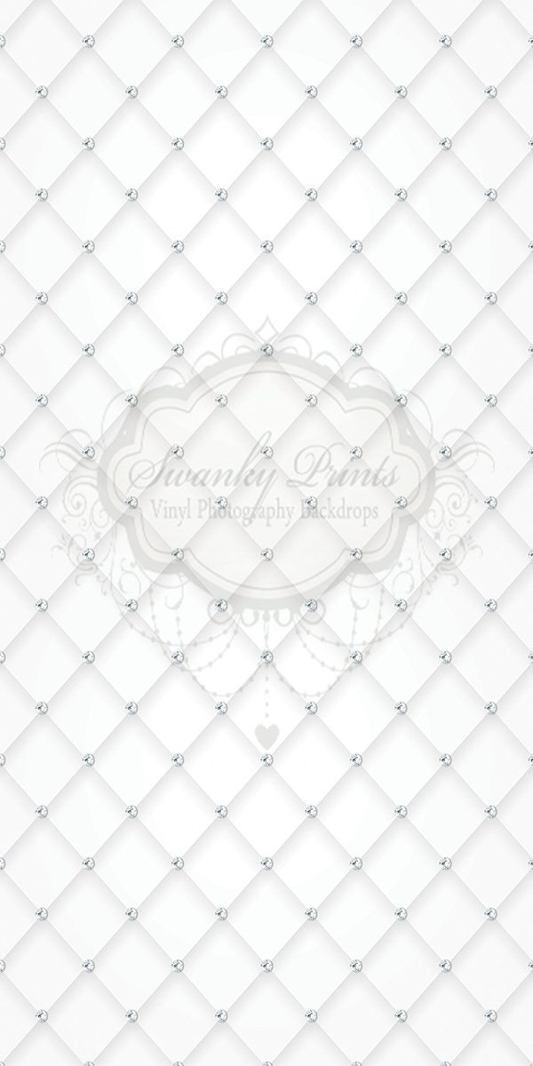 5ft X 8ft Vinyl Photography Backdrop / White Tufted Diamond Etsy