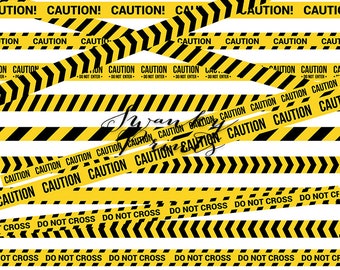 READY To ship SALE / 5ft x 4ft Vinyl Backdrop / Construction Zone / Caution Tape / IMPERFECT