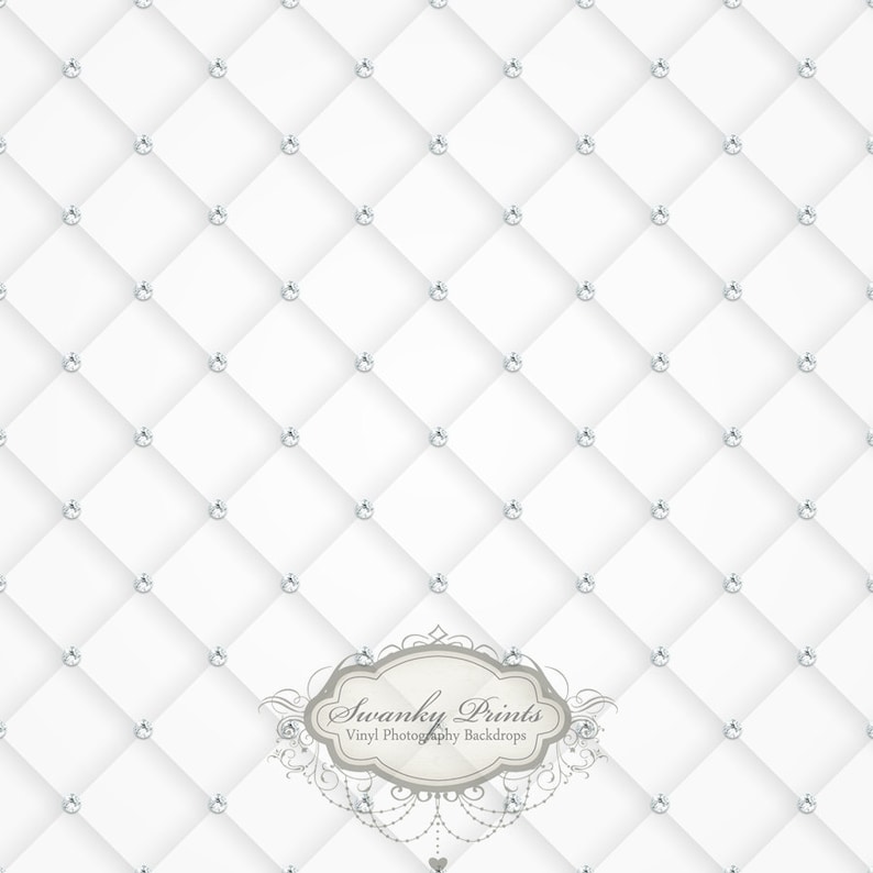 4ft x 4ft Vinyl Photography Backdrop / White Tufted Diamond Etsy