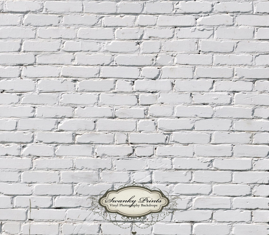 LARGE 8ft x 7ft White Brick Wall / vinyl photography backdrop Etsy