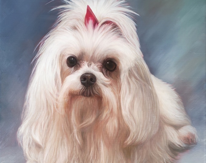 Custom Pet Portrait - Pet Painting - Oil painting - Perfect Gift - DOG PAINTING