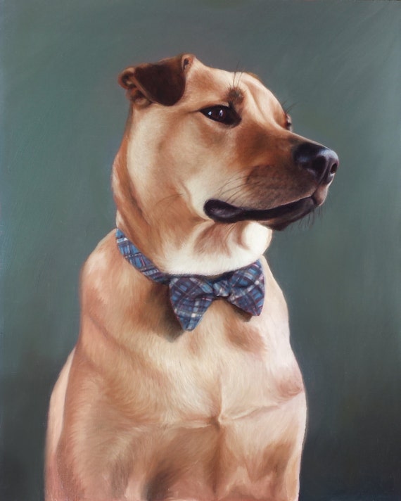 CUSTOM PET PORTRAIT - Oil Painting - Commissioned Painting - Dog Portrait - Pet Portrait