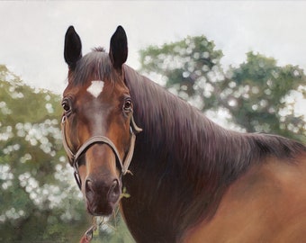 Custom Horse Painting - Horse Portrait - Oil Painting - Custom Portrait of Horse - Unique Gift