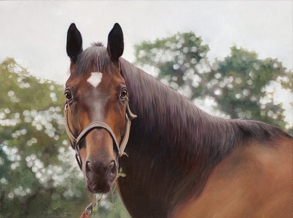 Custom Horse Painting - Horse Portrait - Oil Painting - Custom Portrait of Horse - Unique Gift