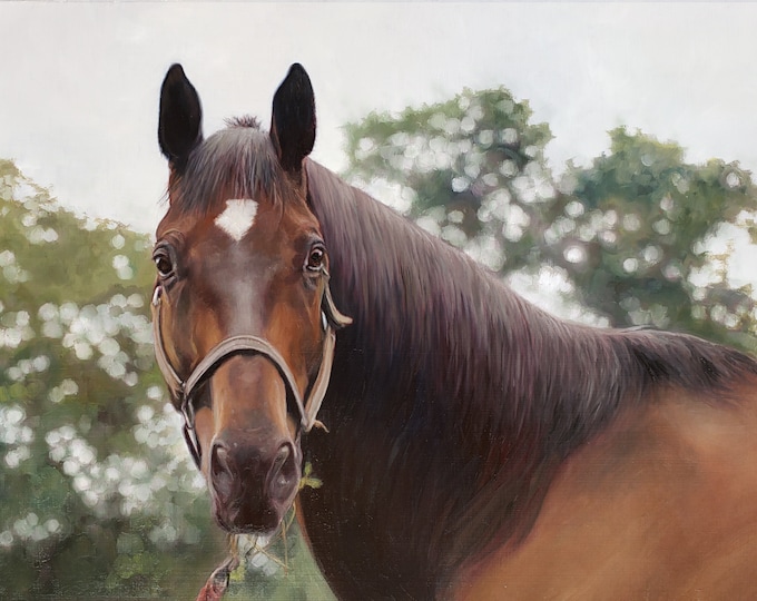 Custom Horse Painting - Horse Portrait - Oil Painting - Custom Portrait of Horse - Unique Gift