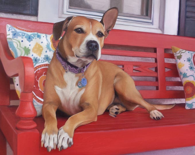 CUSTOM PET PORTRAIT - Oil Painting - Dog Portrait - Photo to Handmade Painting - Unique Gift