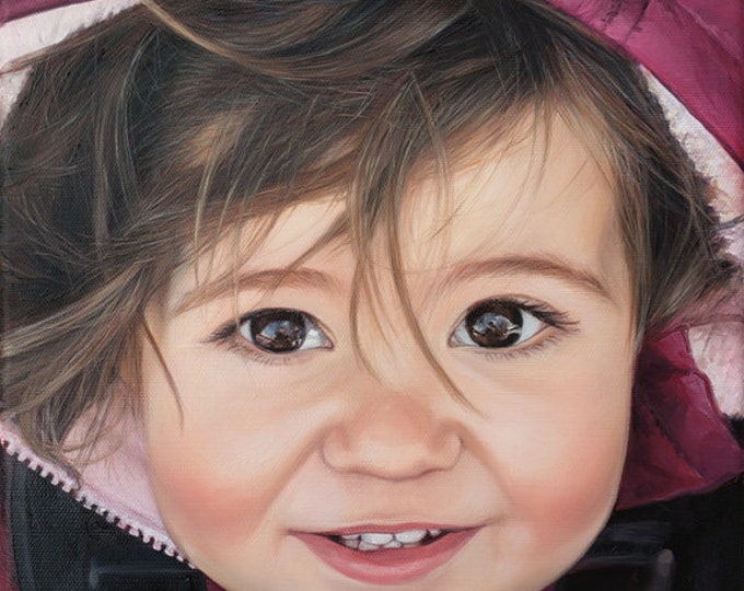 CUSTOM PAINTING - Custom Portrait - Oil Painting - Baby Portrait - Photo to Painting