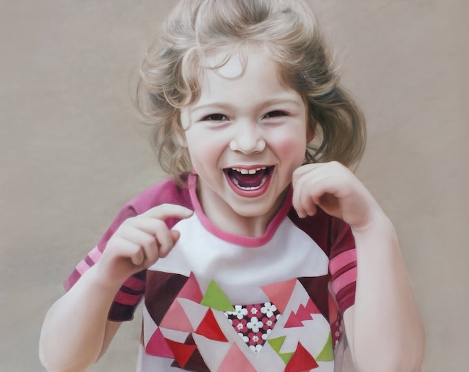 Custom Family Portrait - CUSTOM PAINTING - Oil Painted Portrait -  Custom Gift