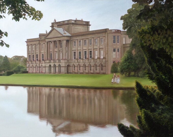 Custom House Painting - Castle Painting - House Portrait - Painting of Home - Oil painting - Unique Gift