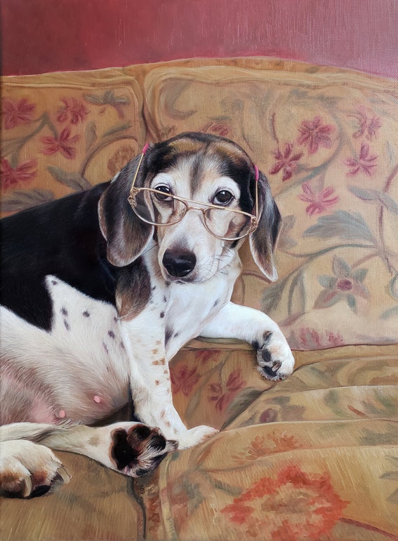 CUSTOM PET PORTRAIT - Oil Painting - Dog Painting - Pet Painting - Dog Art - Perfect Gift