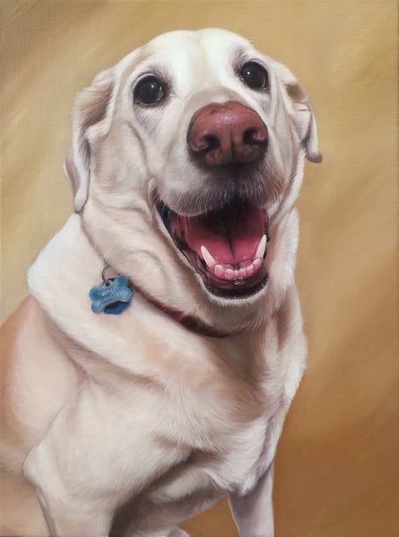 CUSTOM PET PORTRAIT - Oil Painting - Dog Portrait - Pet Painting - Painted Portrait - Unique Gift