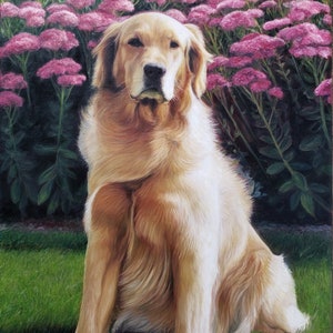 CUSTOM PET PORTRAIT Oil Painting Dog Portrait Photo to Handmade Painting Unique Gift image 4