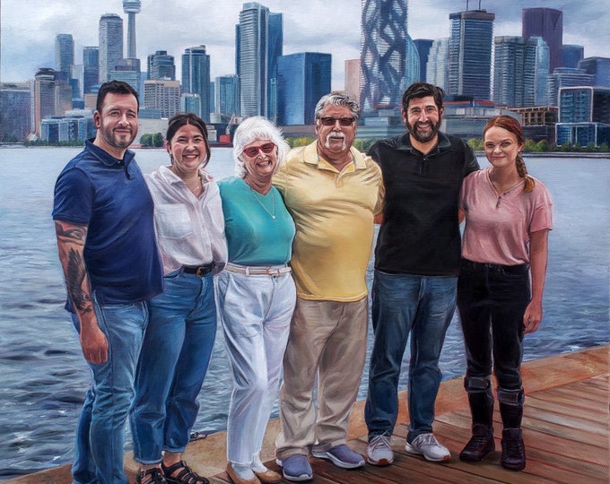 CUSTOM PORTRAIT - Oil Painting - Custom Painting - Family Portrait - Commissioned Family Painting