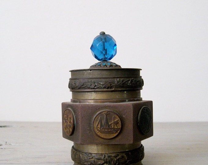 Vintage Brass Keepsake Box Ornate Brass Storage Box Brass Etsy