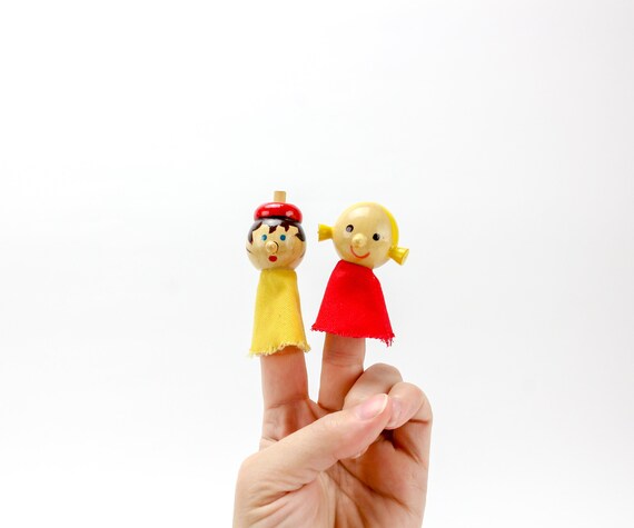 vintage finger puppets