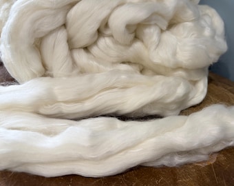 80/20 Polwarth mulberry silk combed top blend 50g