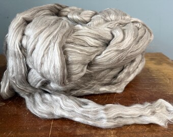 60/20/20 Polwarth wool,yak, mulberry silk blend combed top 50g