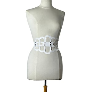 White Harness Corset - Etsy