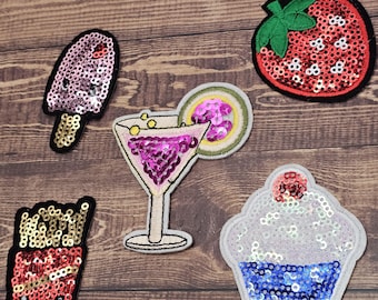 Sequin food patches