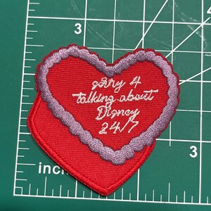 Patch, heart shaped Disney love