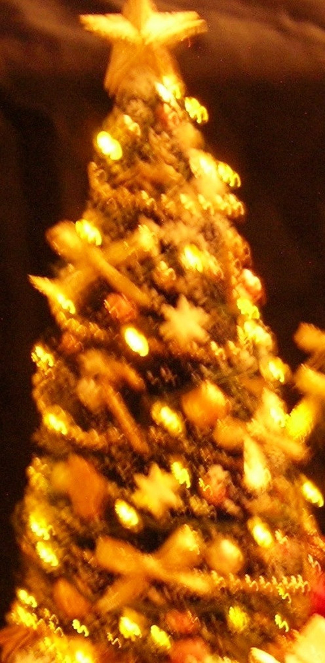Six inch Gold Christmas Tree with Working Golden Lights Etsy