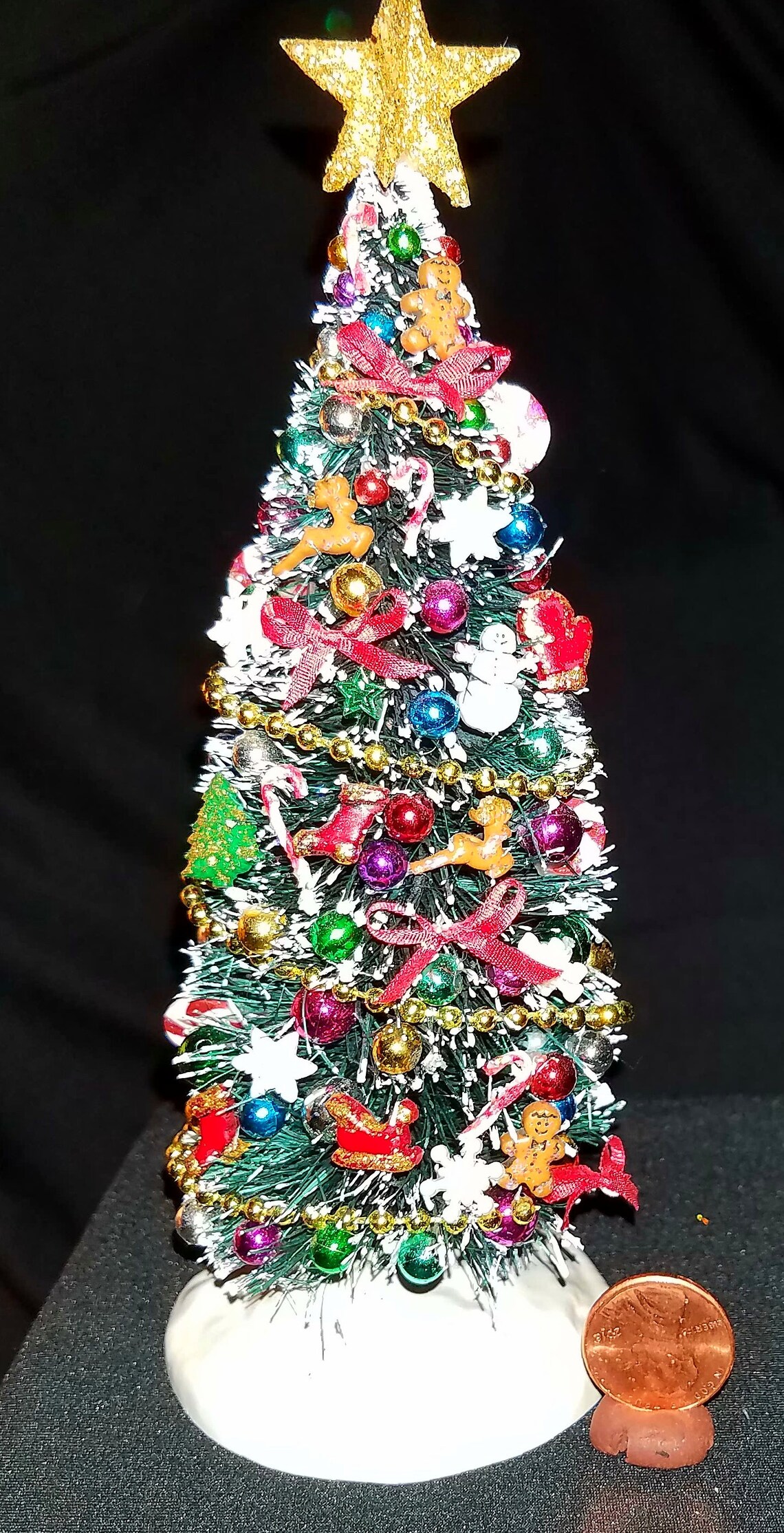 6 inch handcrafted colorful traditional Christmas tree Etsy