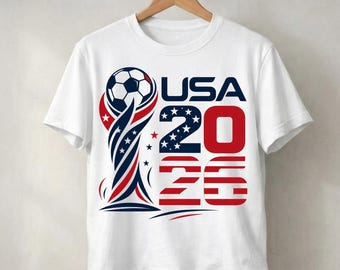 Diseño de camiseta para aficionados al fútbol de EE. UU., estilo bandera estadounidense (descarga digital)