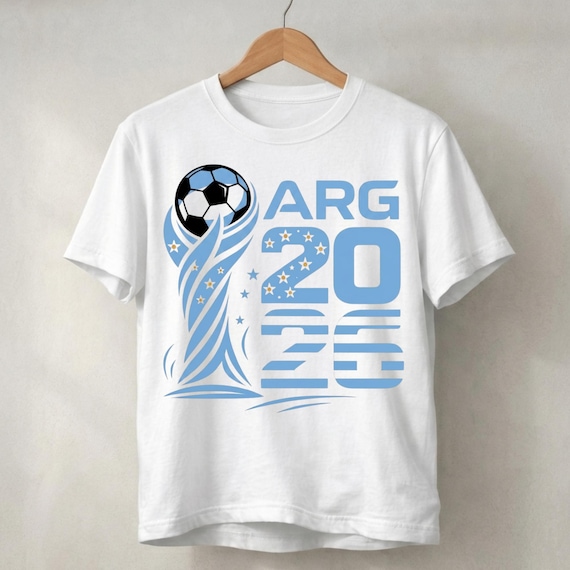 Argentina 2026 Soccer Graphic, World Cup Sports PNG (Digital Download)