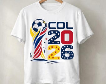 Diseño de fútbol COL 2026, imágenes prediseñadas de la Copa Mundial de Colombia (descarga digital)