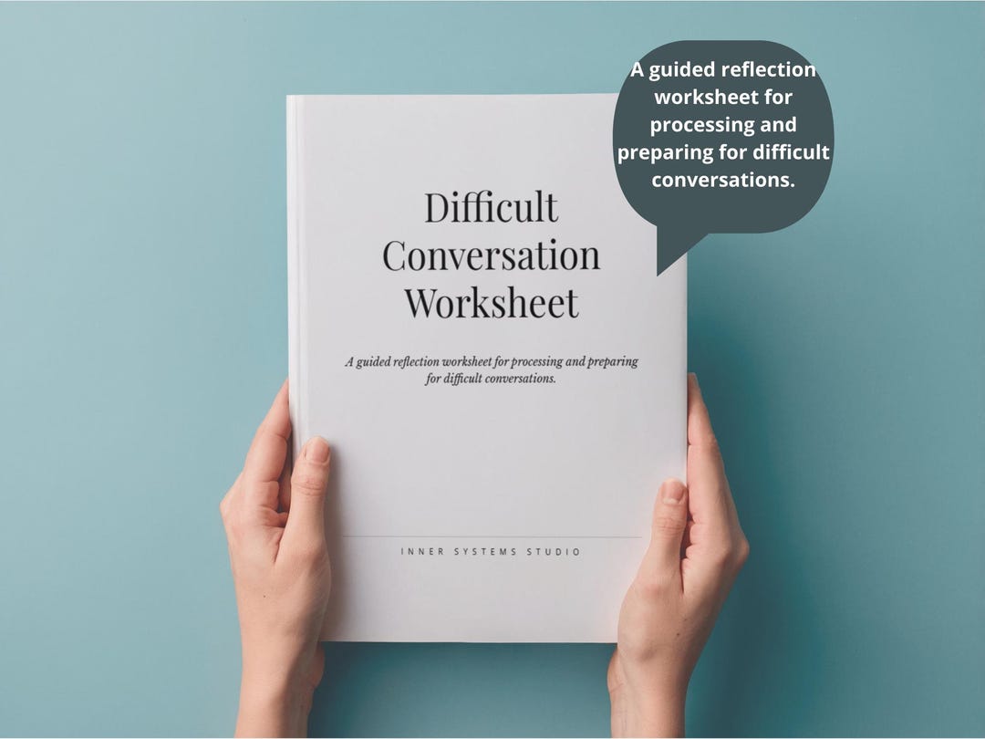 Difficult Conversation Worksheet | Communication Reflection Worksheet ...